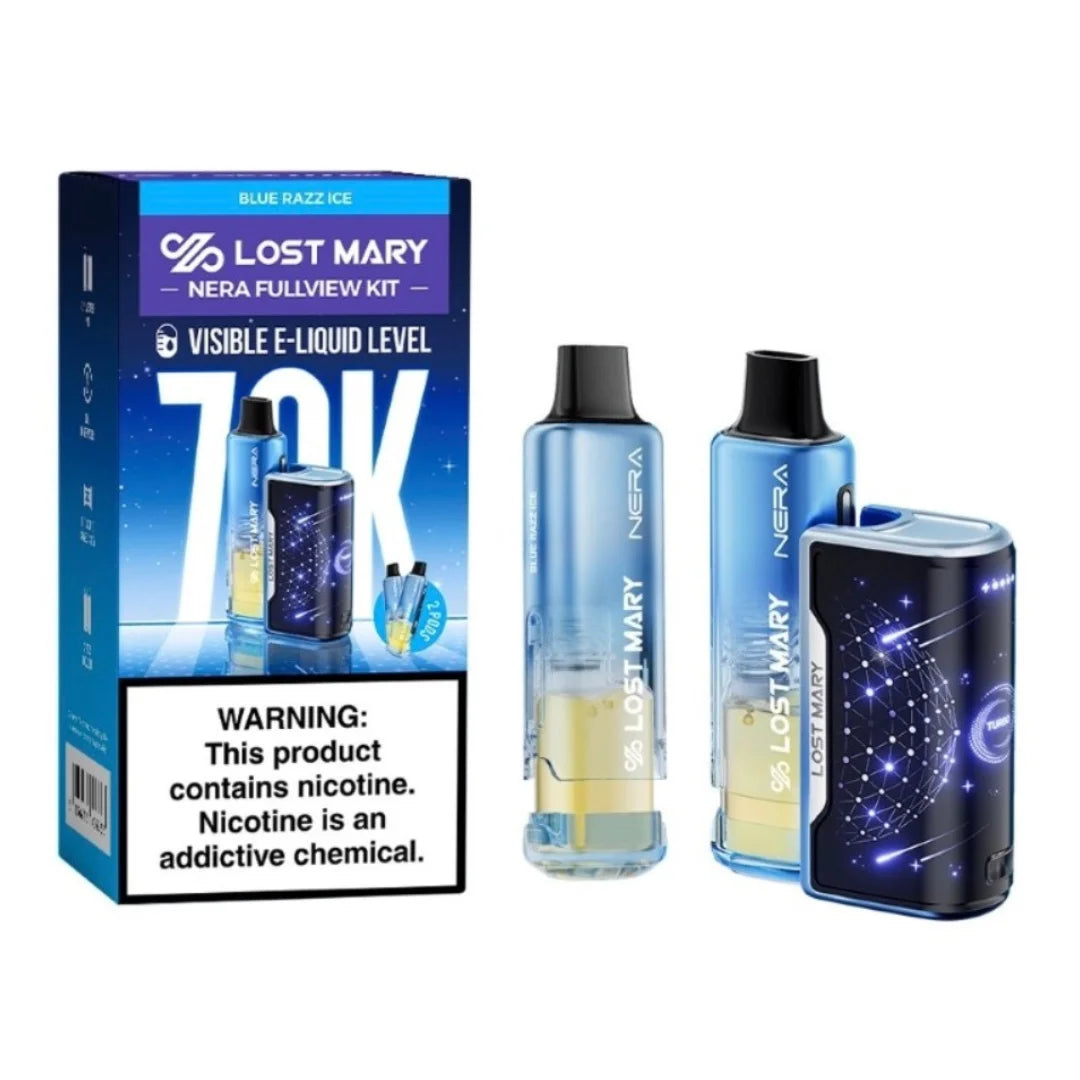 Lost Mary Nera 70K Blue razz ice