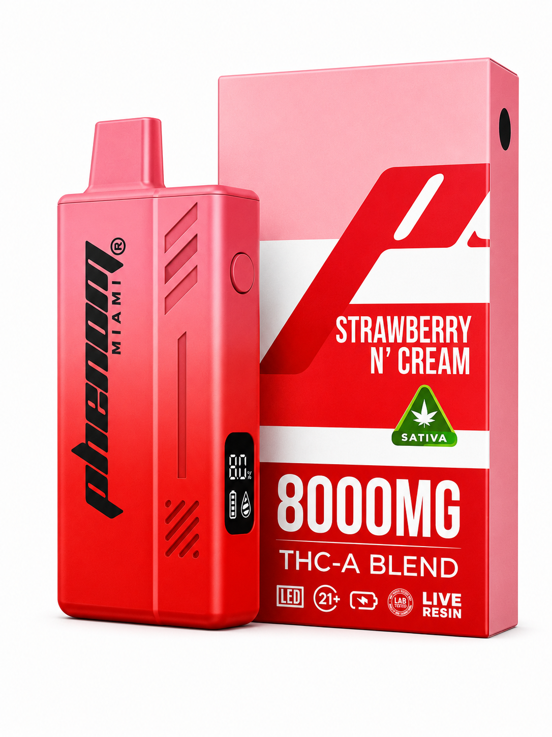 PHENOM 8G STRAWBERRY CREAM